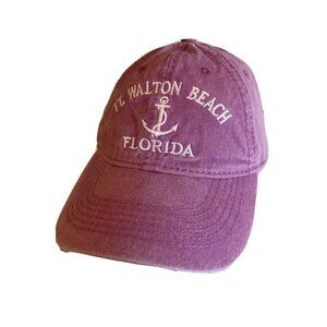 Purple‎ Fort Walton Beach Florida Hat Cap Adjustable